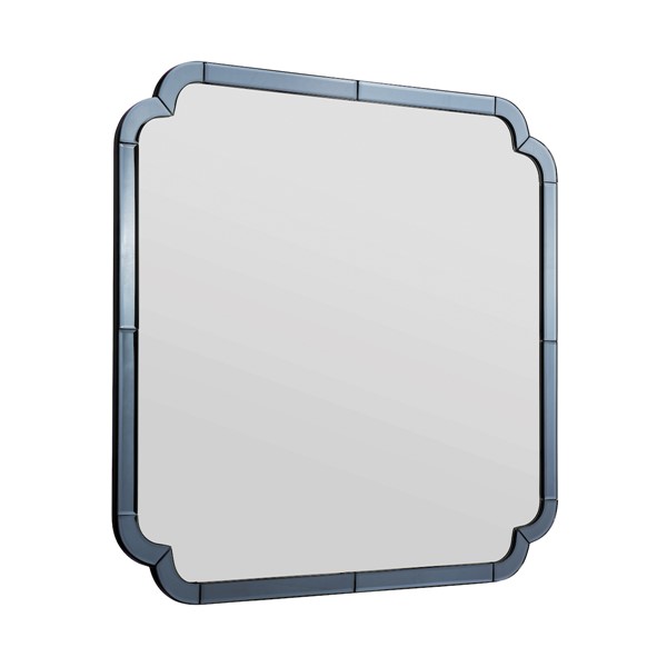 (image for) Laura Ashley Martham Mirror Smoked Blue 65 X 65cm